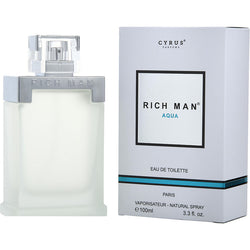 RICH MAN ACQUA by Cyrus Parfums (MEN) - EDT SPRAY 3.3 OZ