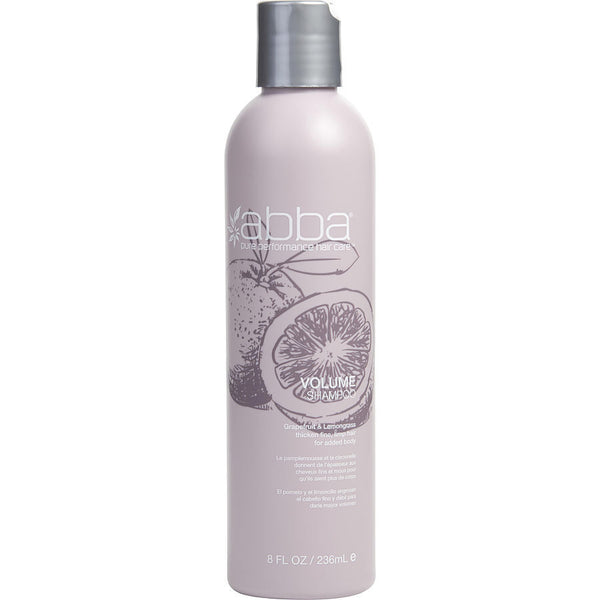 ABBA by ABBA Pure & Natural Hair Care (UNISEX) - VOLUME SHAMPOO 8 OZ (NEW PACKAGING)