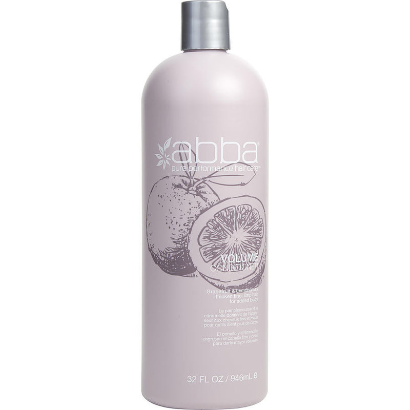 ABBA by ABBA Pure & Natural Hair Care (UNISEX) - VOLUME CONDITIONER 32 OZ (NEW PACKAGING)